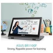 ASUS (2021) Laptop - Intel Celeron-N4500 / 11.6inch HD / 4GB RAM / 128GB eMMC / Shared Intel UHD Graphics / Windows 10 Pro / English & Arabic Keyboard / Grey / Middle East Version - [BR1100FKA-BP0380RA]