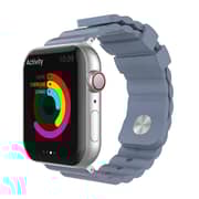 AhaStyle iWatch Band Rugged Design Premium Silicone Apple Watch Band, Silicone Breathable Replacement Strap for Apple Watch Series 5/4/3/2/1 (40mm, Grey)