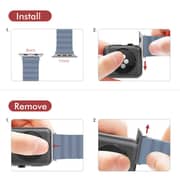 AhaStyle iWatch Band Rugged Design Premium Silicone Apple Watch Band, Silicone Breathable Replacement Strap for Apple Watch Series 5/4/3/2/1 (40mm, Grey)