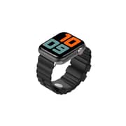 AhaStyle iWatch Band Rugged Design Premium Silicone Apple Watch Band, Silicone Breathable Replacement Strap for Apple Watch Series 5/4/3/2/1 (44mm, Black)