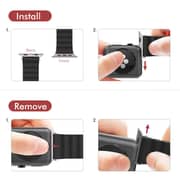 AhaStyle iWatch Band Rugged Design Premium Silicone Apple Watch Band, Silicone Breathable Replacement Strap for Apple Watch Series 5/4/3/2/1 (40mm, Black)