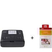 Canon Selphy CP1300 Wirless Printer Black + Canon RP-108 Photo Paper