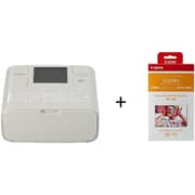 Canon Selphy CP1300 Wirless Printer White + Canon RP-108 Photo Paper