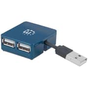 Manhattan 4 Ports Hi Speed Micro USB Hub Blue