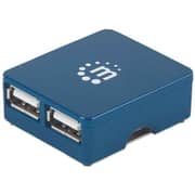 Manhattan 4 Ports Hi Speed Micro USB Hub Blue