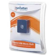 Manhattan 4 Ports Hi Speed Micro USB Hub Blue