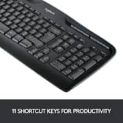 Logitech Mk330 Wireless Keyboard And Mouse Combo (english)- Black