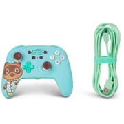 Nintendo Switch Animal Crossing Tom Nook Wired Controller Blue