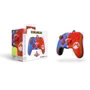 Nintendo Switch Super Mario Faceoff Deluxe Audio Wired Controller Red/Blue