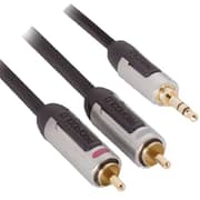 Profigold PROA3402 3.5mm To 2RCA Cable 2m Black