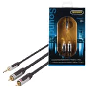Profigold PROA3402 3.5mm To 2RCA Cable 2m Black