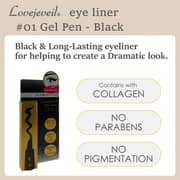 Lovejeveil Japanese Collagen Gel Eyeliner Black