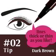 Lovejeveil Japanese Collagen Liquid Eyeliner Tip Dark Brown