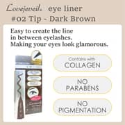Lovejeveil Japanese Collagen Liquid Eyeliner Tip Dark Brown