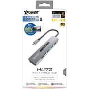Xpower HU7U 7 In 1 USB-C Hub Grey