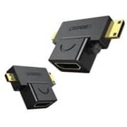Ugreen Micro HDMI + Mini HDMI Male to HDMI Female Adapter Black