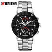 Curren 8006S Men's Quartz Movement Waterproof Alloy Wrist Watch
