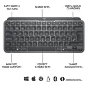 لوحة مفاتيح لوجيتيك MX Keys Mini لاسلكي وبلون رصاصي