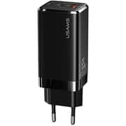 Usams 3 Port Wall Charger Black