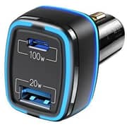Usams Dual Port Car Charger Black