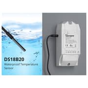 Sonoff DIY DS18B20 Waterproof Temperature Sensor Wide Measuring Range -55C to +125C White