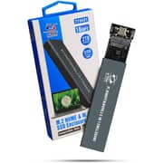 S-TEK M.2(ngff & Nvme) Case 2 In 1 Enclosure Usb C To M2 Ssd Caddy Sata Adaptor Usb 3.1, External Ssd Reader Aluminium Body
