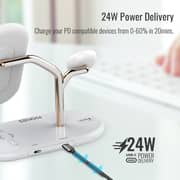 Promate Wireless Charging Station, 4-in-1 Charging Dock Bonsai Gold