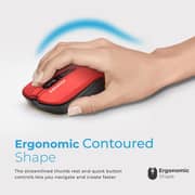 Promate Wireless Mouse Contour Red