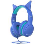Promate Simba Wired On Ear Headset Aqua Blue