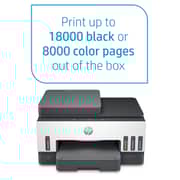 HP Smart Tank 790 Wireless All-in-One Printer- Print, Scan, Copy, Fax, Auto Duplex Printing, Document Feeder, Print up to 18000 Black or 8000 Color Pages, White/Grey- [4WF66A]