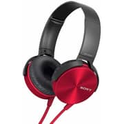 Sony MDRXB450AP/R Extra Bass Wired Over Ear Headphone Red