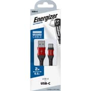 Energizer C520CKRD USB/Type C Cable 2m Red