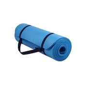 Bjm Antitear Exercise Mat With Carrying Strap 60x15centimeter - Blue