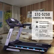 Sparnod Fitness Treadmill Stc-5250 (5 Hp Ac Motor) Semi-commercial Treadmill (free Installation Service) - Automatic Motorized Walking & Running Machine With Auto Incline
