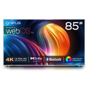Gratus 4k Uhd 85 Inch Led Tv, Webos Smart With Lg Thinq Ai, Quad Core Processor, Magic Remote, Dolby Audio, Pvr, Super Memoria, Metal Frame,1year Warranty