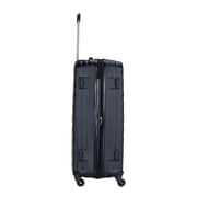 Stargold Set Of 4 Hardside Spinner Abs Trolley Luggage With Number Lock, Black- 20, 24, 28, 32 Inches