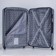 Stargold Set Of 4 Hardside Spinner Abs Trolley Luggage With Number Lock, Silver - 20, 24, 28, 32 Inches