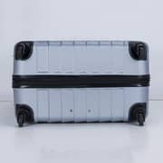 Stargold Set Of 4 Hardside Spinner Abs Trolley Luggage With Number Lock, Silver - 20, 24, 28, 32 Inches