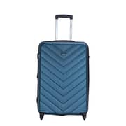 Stargold Set Of 4 Hardside Spinner Abs Trolley Luggage With Number Lock, Indigo Blue - 20, 24, 28, 32 Inches