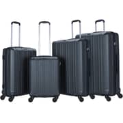 Stargold Set Of 4 Hardside Spinner Abs Trolley Luggage With Number Lock, Charcoal - 20, 24, 28, 32 Inches