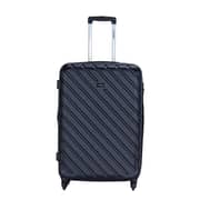 Stargold Set Of 4 Hardside Spinner Abs Trolley Luggage With Number Lock, Black- 20, 24, 28, 32 Inches - Black