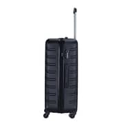 Stargold Set Of 4 Hardside Spinner Abs Trolley Luggage With Number Lock, Black- 20, 24, 28, 32 Inches - Black