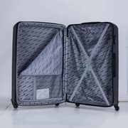 Stargold Set Of 4 Hardside Spinner Abs Trolley Luggage With Number Lock, Charcoal - 20, 24, 28, 32 Inches