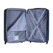 Stargold Set Of 4 Hardside Spinner Abs Trolley Luggage With Number Lock, Indigo Blue - 20, 24, 28, 32 Inches