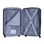 Stargold Set Of 4 Hardside Spinner Abs Trolley Luggage With Number Lock, Indigo Blue - 20, 24, 28, 32 Inches