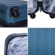 Stargold Set Of 4 Hardside Spinner Abs Trolley Luggage With Number Lock, Indigo Blue - 20, 24, 28, 32 Inches