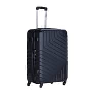 Stargold Set Of 4 Hardside Spinner Abs Trolley Luggage With Number Lock, Black- 20, 24, 28, 32 Inches - Black