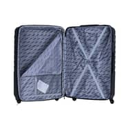 Stargold Set Of 4 Hardside Spinner Abs Trolley Luggage With Number Lock, Black- 20, 24, 28, 32 Inches - Black