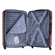 Stargold Set Of 4 Hardside Spinner Abs Trolley Luggage With Number Lock, Rose Pink - 20, 24, 28, 32 Inches