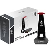 MSI Gaming Headset Stand with Wireless Charger Black/Red